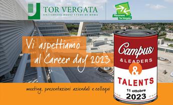 Roma Tor Vergata, ecco XVI edizione Career Day ‘Campus&Leaders&Talents 2023’