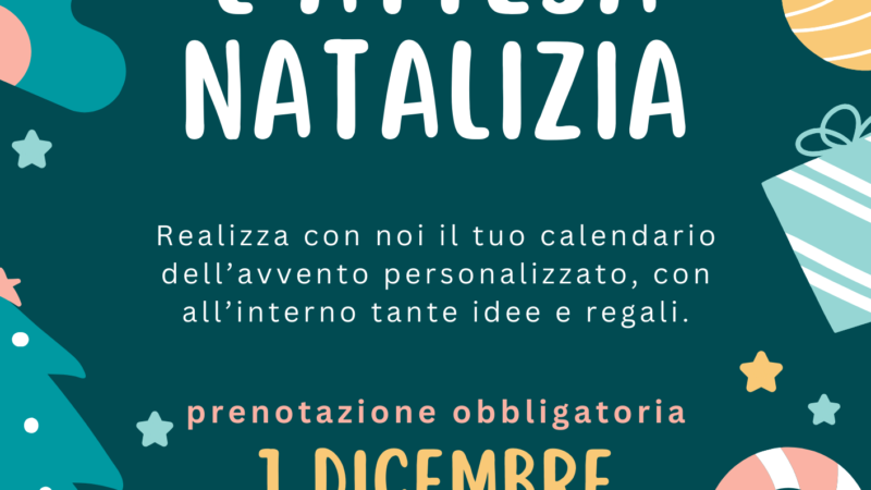 Santa Maria delle Mole, “L’attesa natalizia”, un laboratorio ecologico di calendari dell’avvento