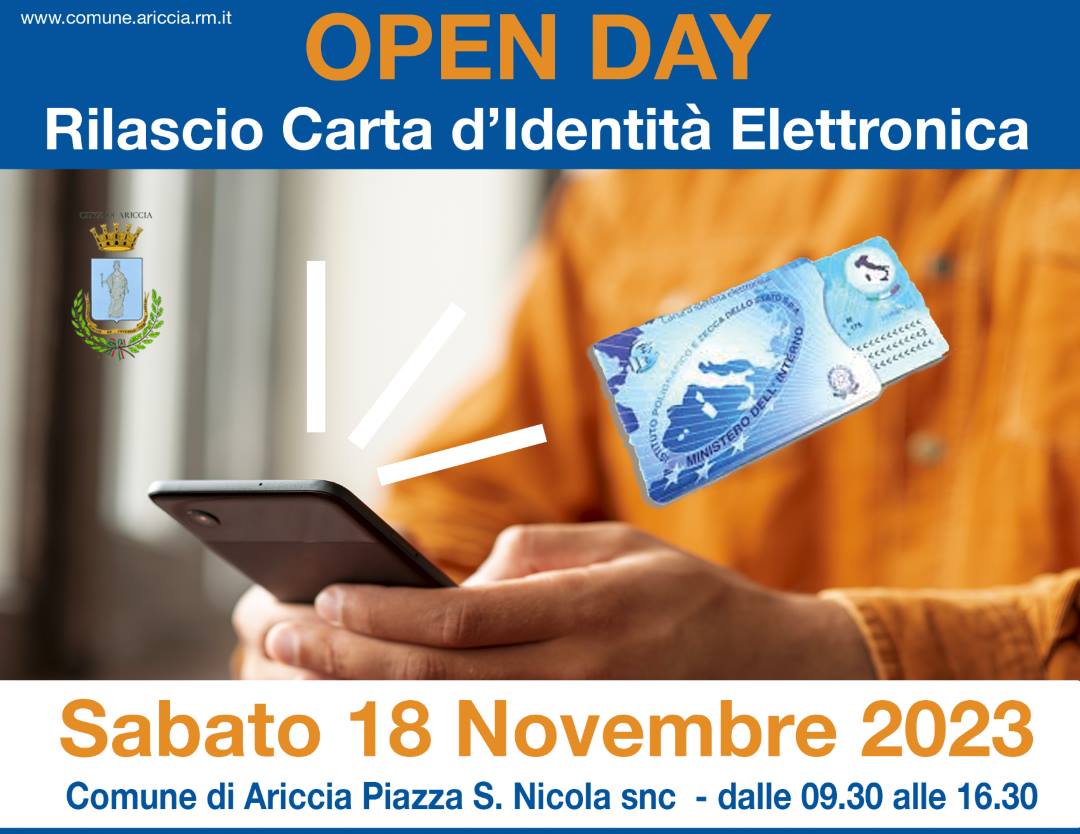 Ariccia, Open Day per il rilascio della CIE