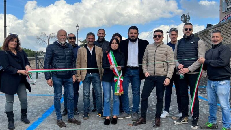 Frascati, inaugurazione del tratto di strada di via Regina Margherita