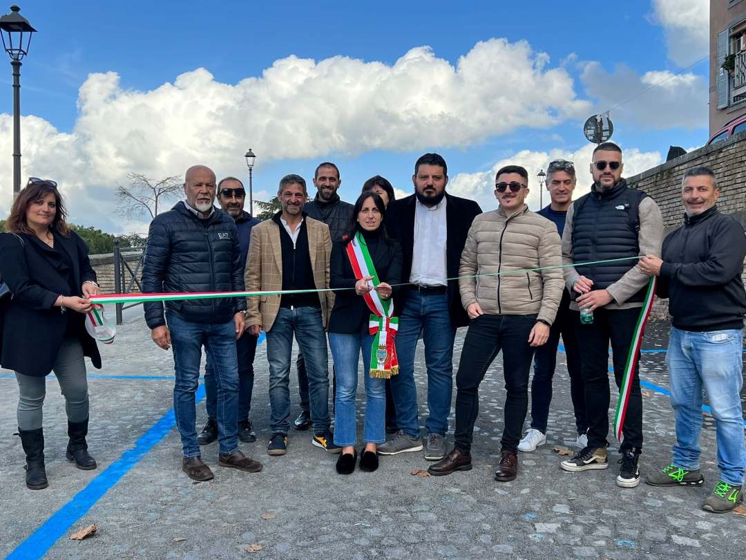 Frascati, inaugurazione del tratto di strada di via Regina Margherita