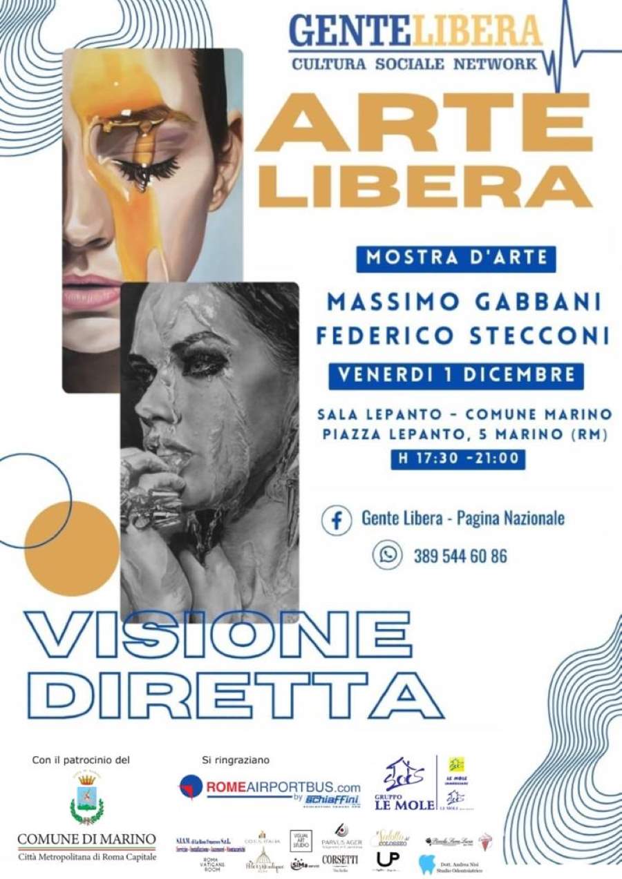 Marino, mostra d’arte dal titolo “Visione Diretta”