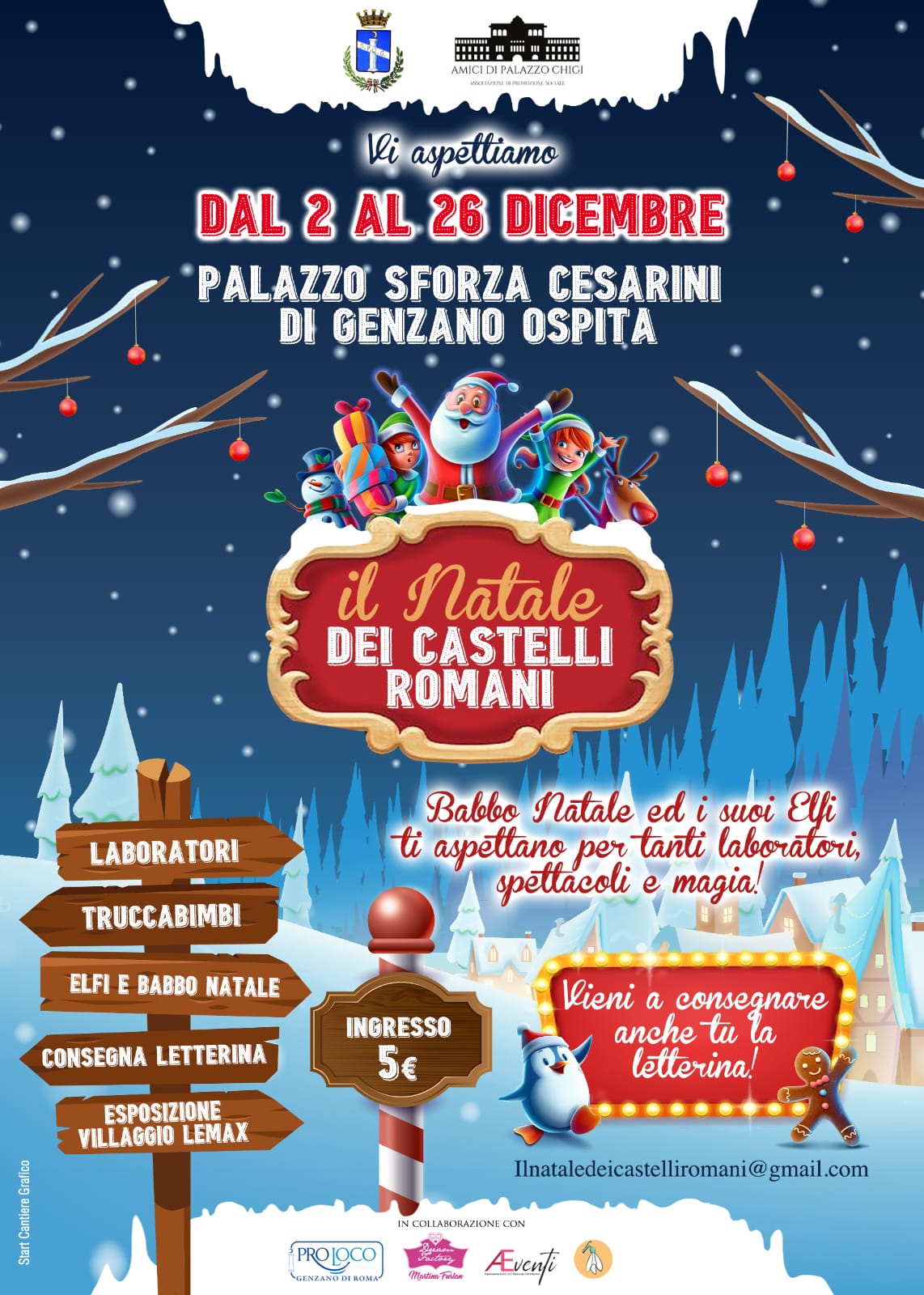 Genzano dal 2 dicembre si veste dei colori delle feste con la seconda edizione di “Il Natale dei Castelli Romani”