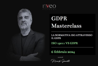 Inveo academy, masterclass Gdpr su prospettiva protezione dei dati