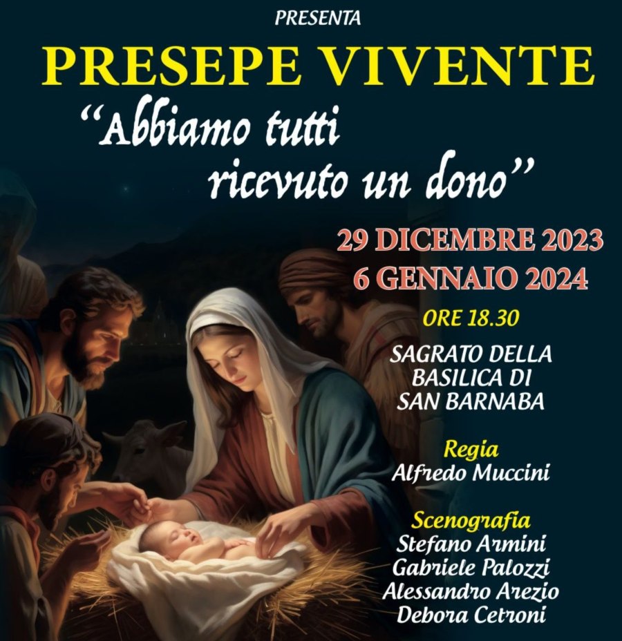 Marino, al via il presepe vivente, per il programma “La Magia delle Feste”