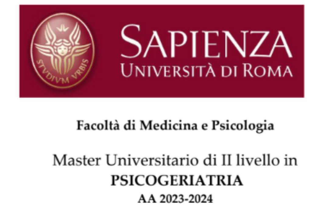 Master di II livello in Psicogeriatria all’Università La Sapienza di Roma