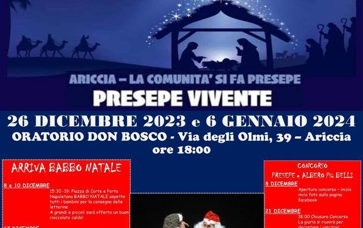 Ariccia, partono le iniziative dell’ Associazione “Amici per caso” per le festività