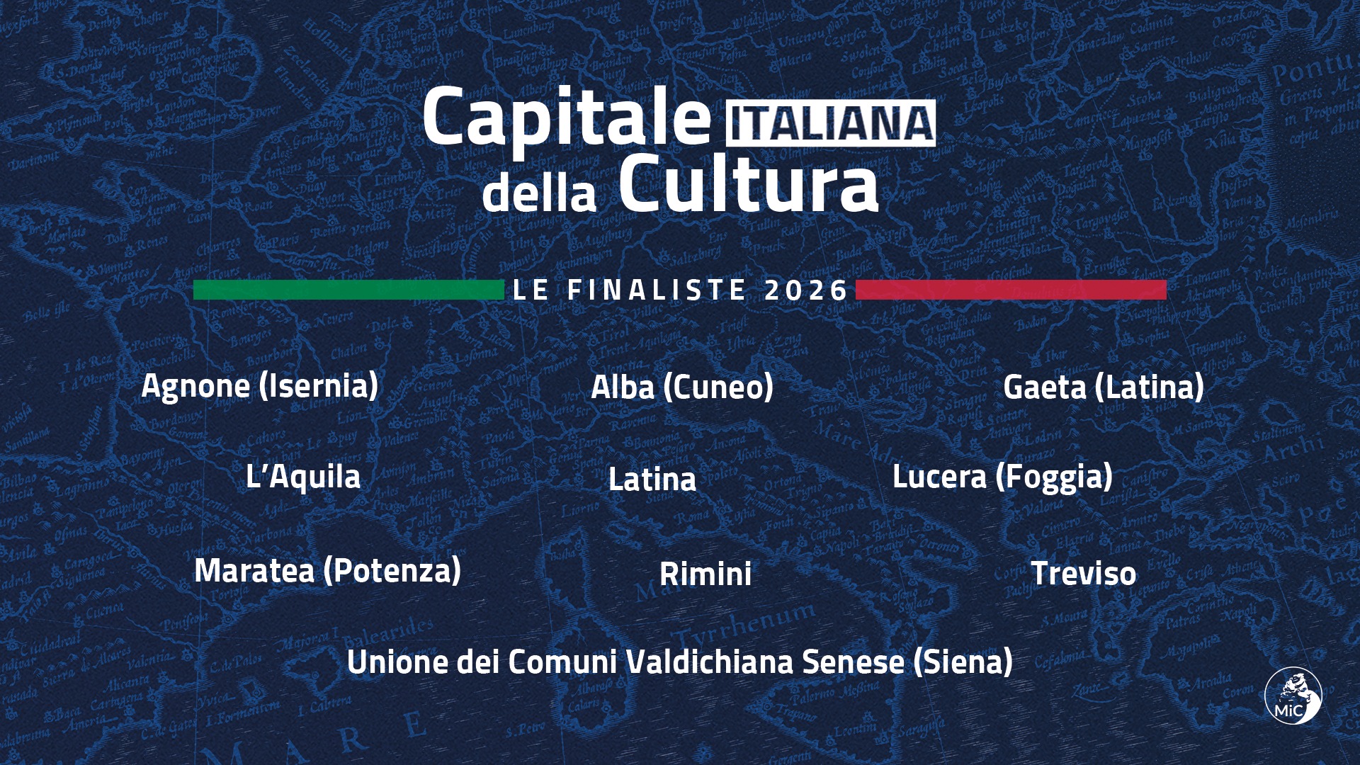 Latina e Gaeta tra le finaliste per la Capitale italiana della Cultura 2026