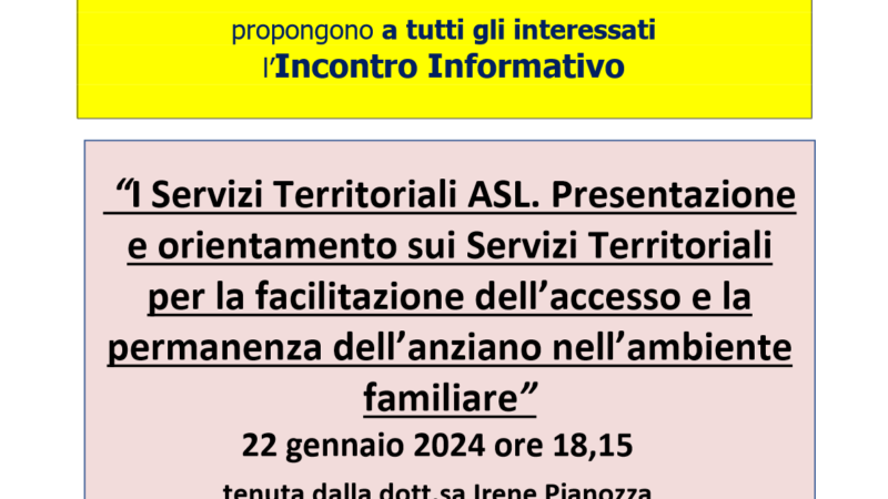 Frattocchie (Marino), lunedì 22 gennaio conferenza con la Dirigente ASL Irene Pianozza