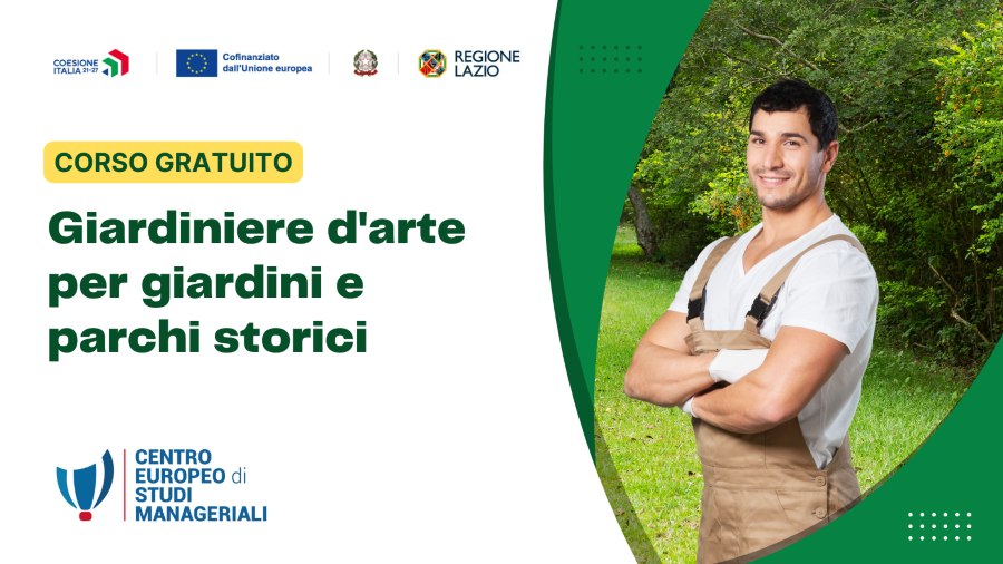 Regione Lazio, in arrivo i corsi gratuiti per Giardinieri D’arte