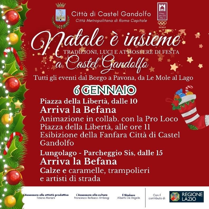 Castel Gandolfo, il programma per i festeggiamenti del 6 gennaio