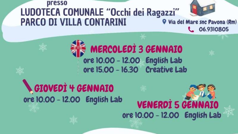 Biblioteca Cecchina: venerdì 5 gennaio Laboratorio Creativo sulla Befana per bambini/e