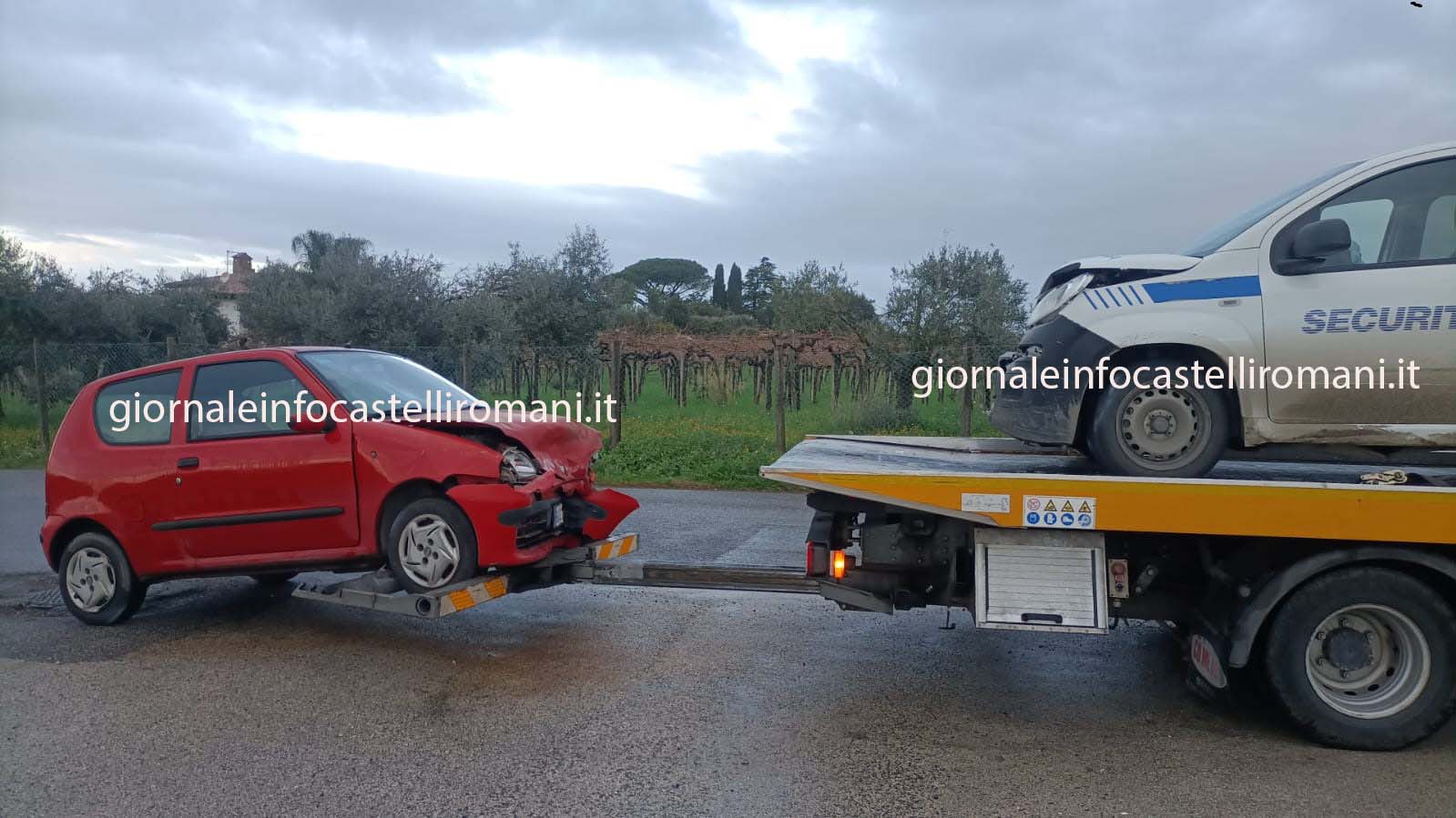 Lanuvio, incidente stradale frontale su via Nettunense