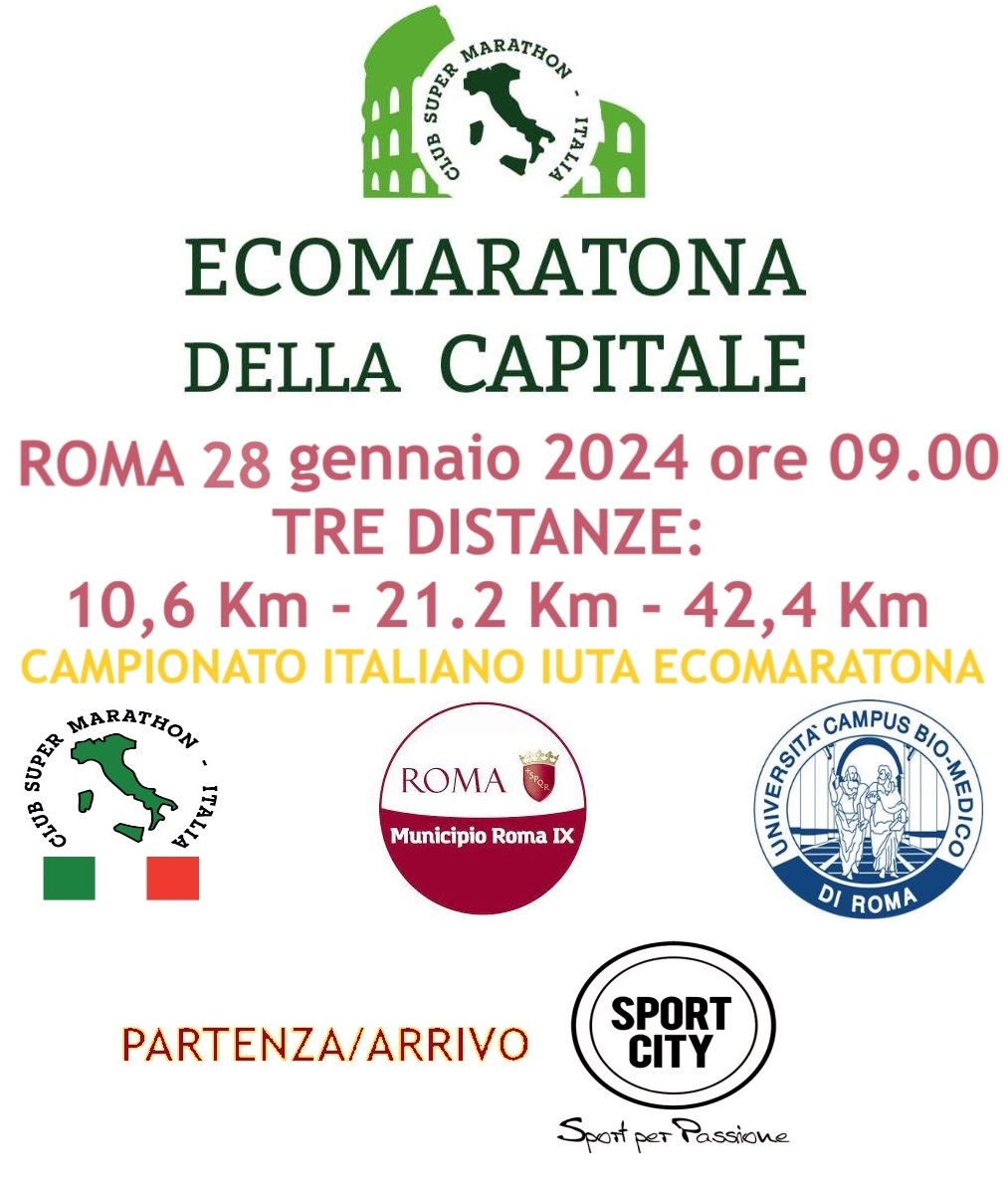 Roma, grande attesa per il 28 gennaio con l’Ecomaratona della Capitale