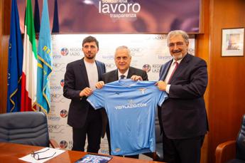 Supercoppa, il logo della Regione Lazio sulle maglie dei biancocelesti