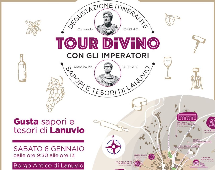 Lanuvio, Finanziato il progetto “Tour DiVino con gli Imperatori”