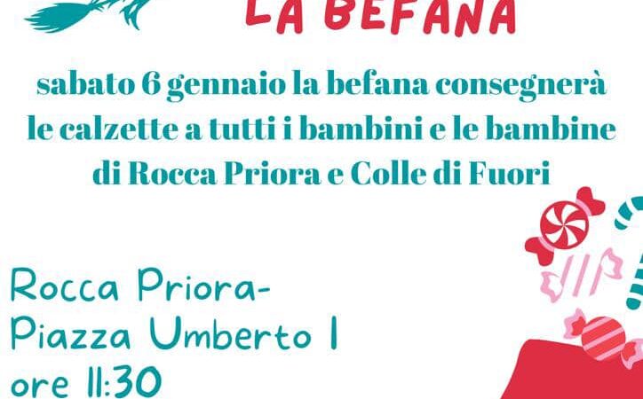 Rocca Priora, doppio appuntamento con la Befana