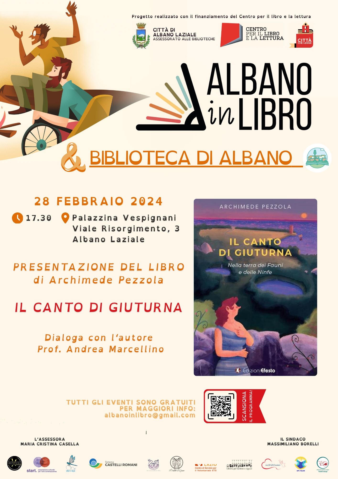 Albano In Libro: il 28 febbraio alle 17:30 la presentazione di “Il canto di Giuturna”