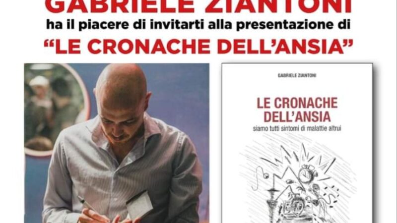 Marino, oggi la presentazione del libro “Le Cronache dell’Ansia”