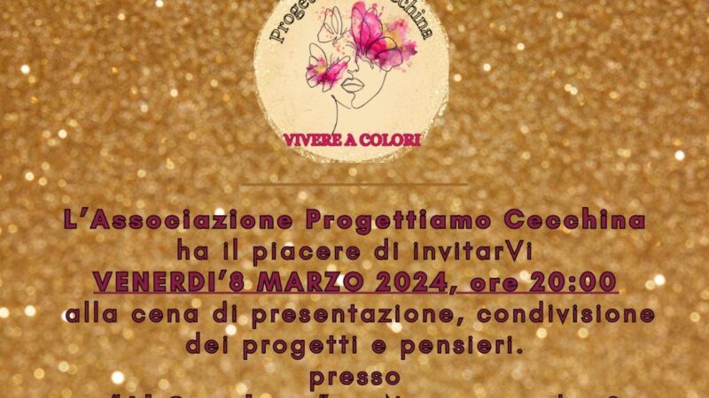 Cecchina, operativa dall’otto Marzo l’Associazione “Progettiamo Cecchina-Vivere a Colori”