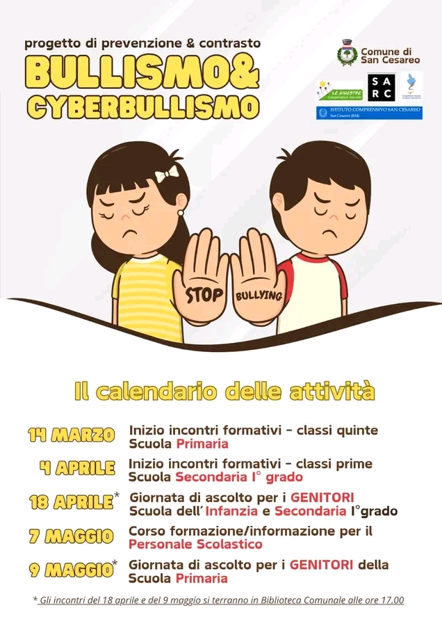 San Cesareo, riparte “Scuola & Sociale”, contro bullismo e cyberbullismo