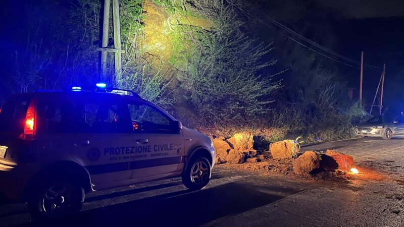 Monte Compatri, ancora chiusa al traffico la strada che collega a Rocca Priora