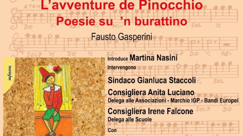 Ariccia, “L’avventure de Pinocchio”, evento tra poesia e musica