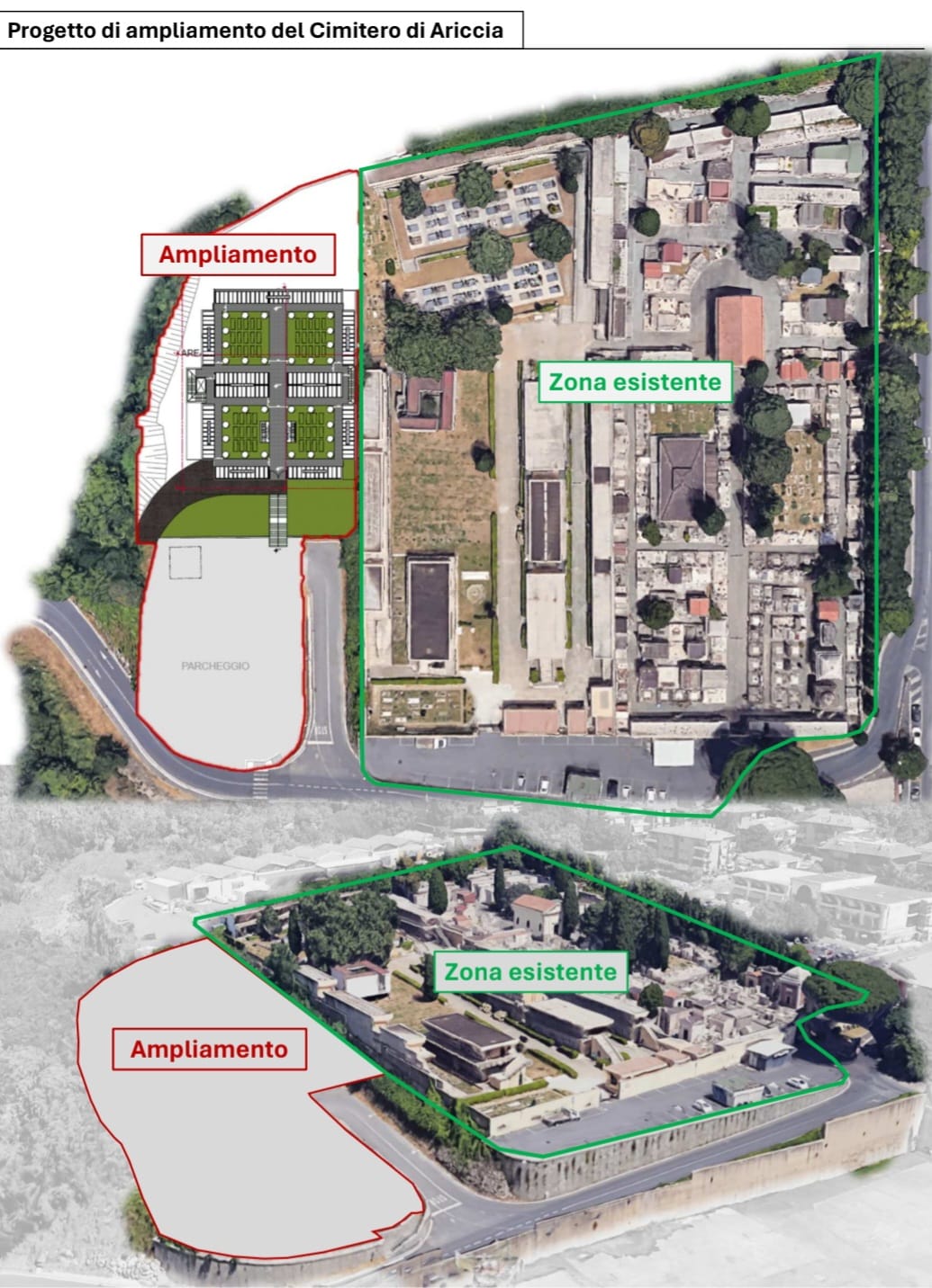 Ariccia, approvato project financing per ampliamento camposanto