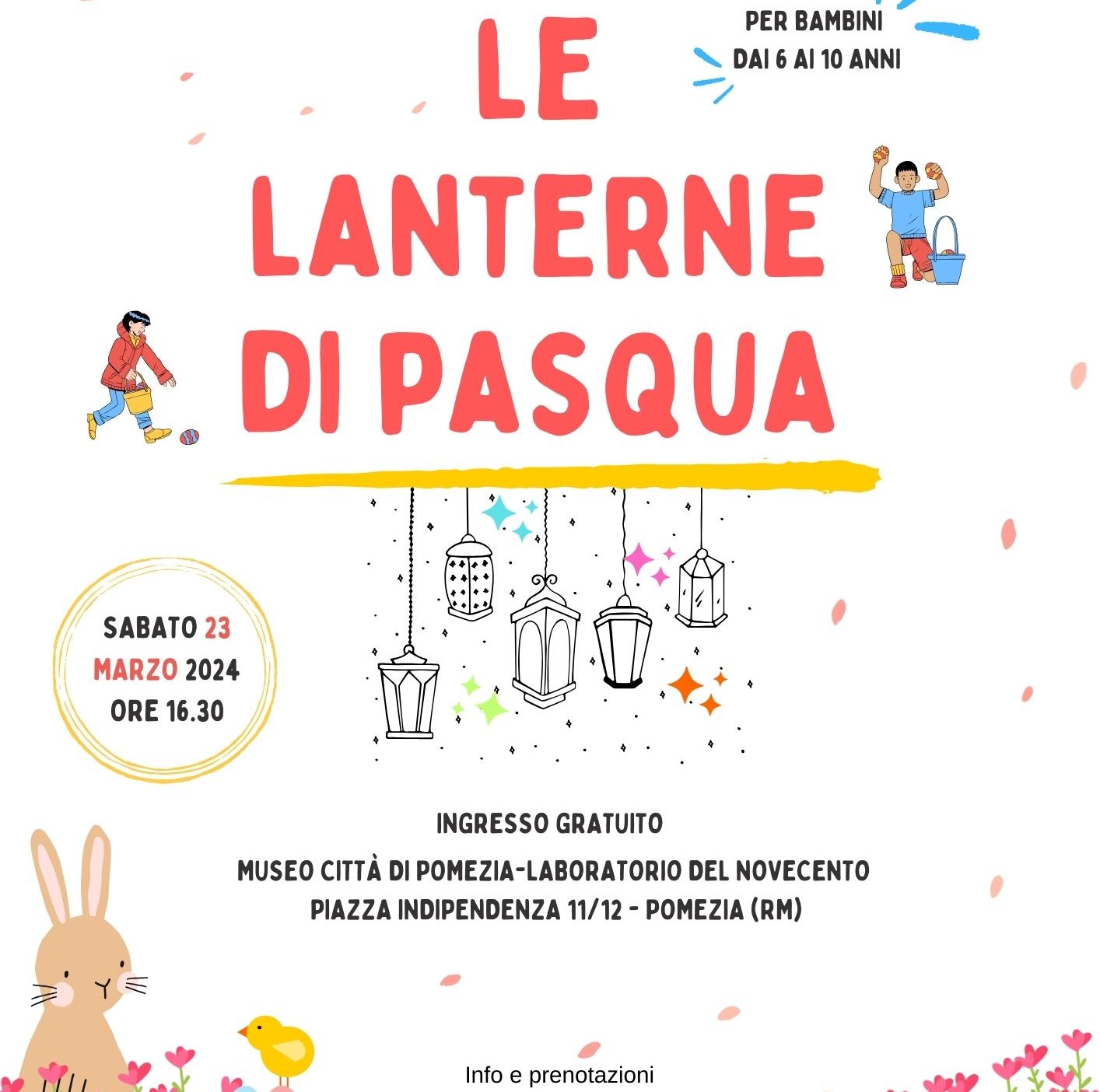 Pomezia, il prossimo laboratorio creativo “Le lanterne di Pasqua”