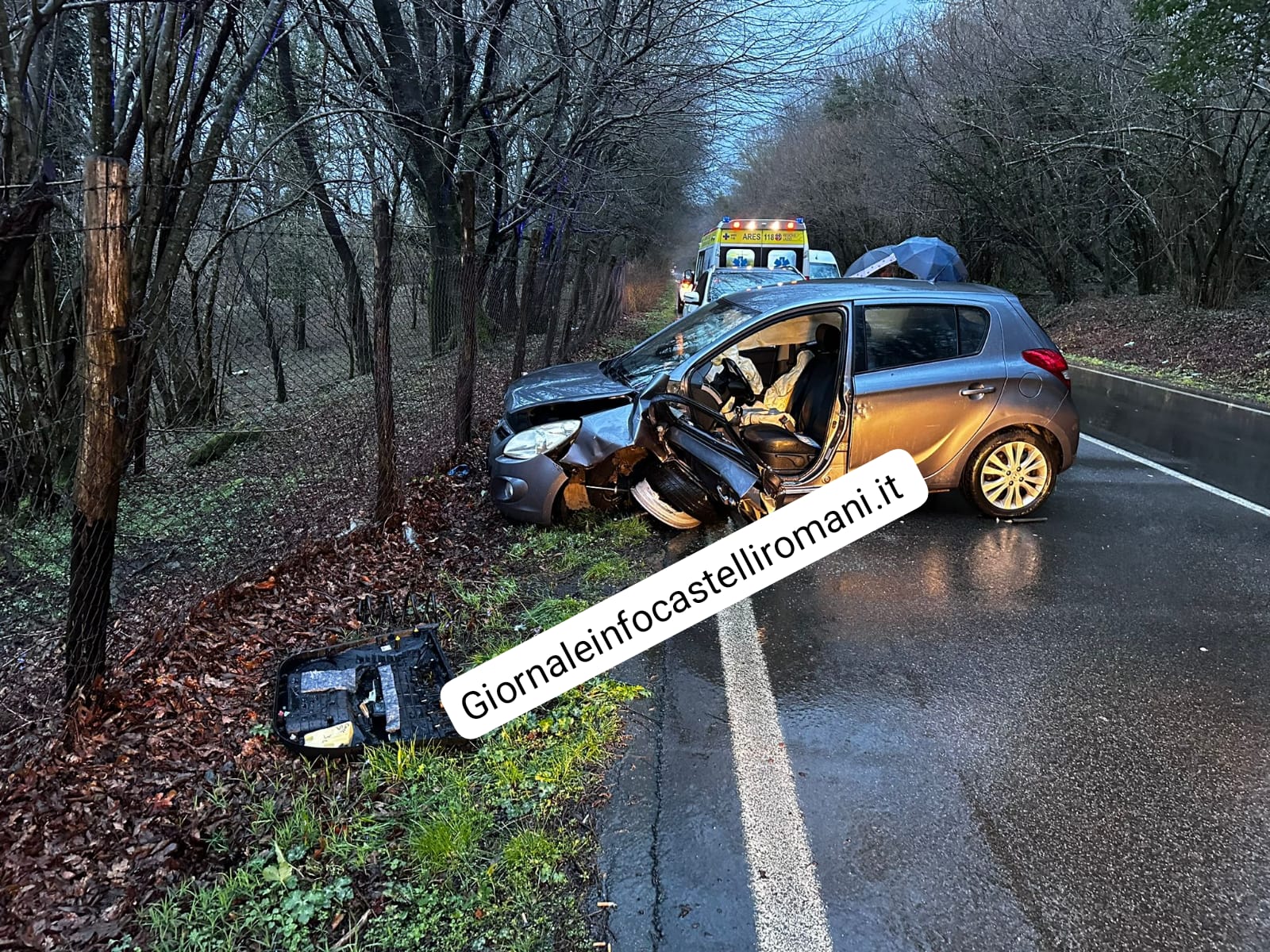 Rocca di Papa, grave incidente stradale: diversi i feriti trasportati in ospedale