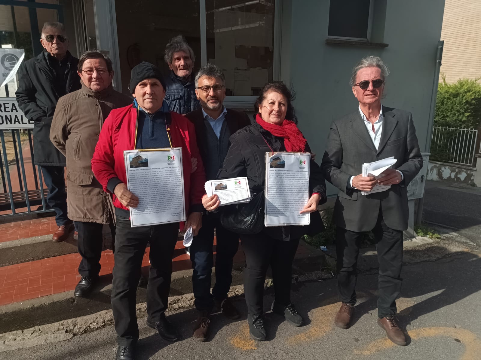 Marino, sit-in del Pd a tutela dell’ospedale San Giuseppe