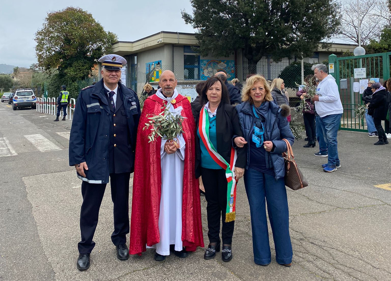 Ariccia, processione e messa per la Domenica delle Palme a Fontana di Papa: presenti l’Assessore Mariani e il Consigliere Isopo