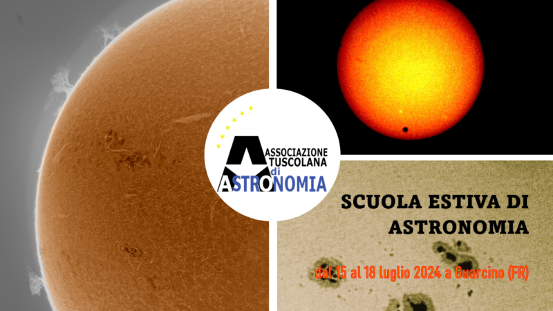 Rocca di Papa, Associazione Tuscolana di Astronomia “Livio Gratton”: nuova edizione della Scuola Estiva di Astronomia