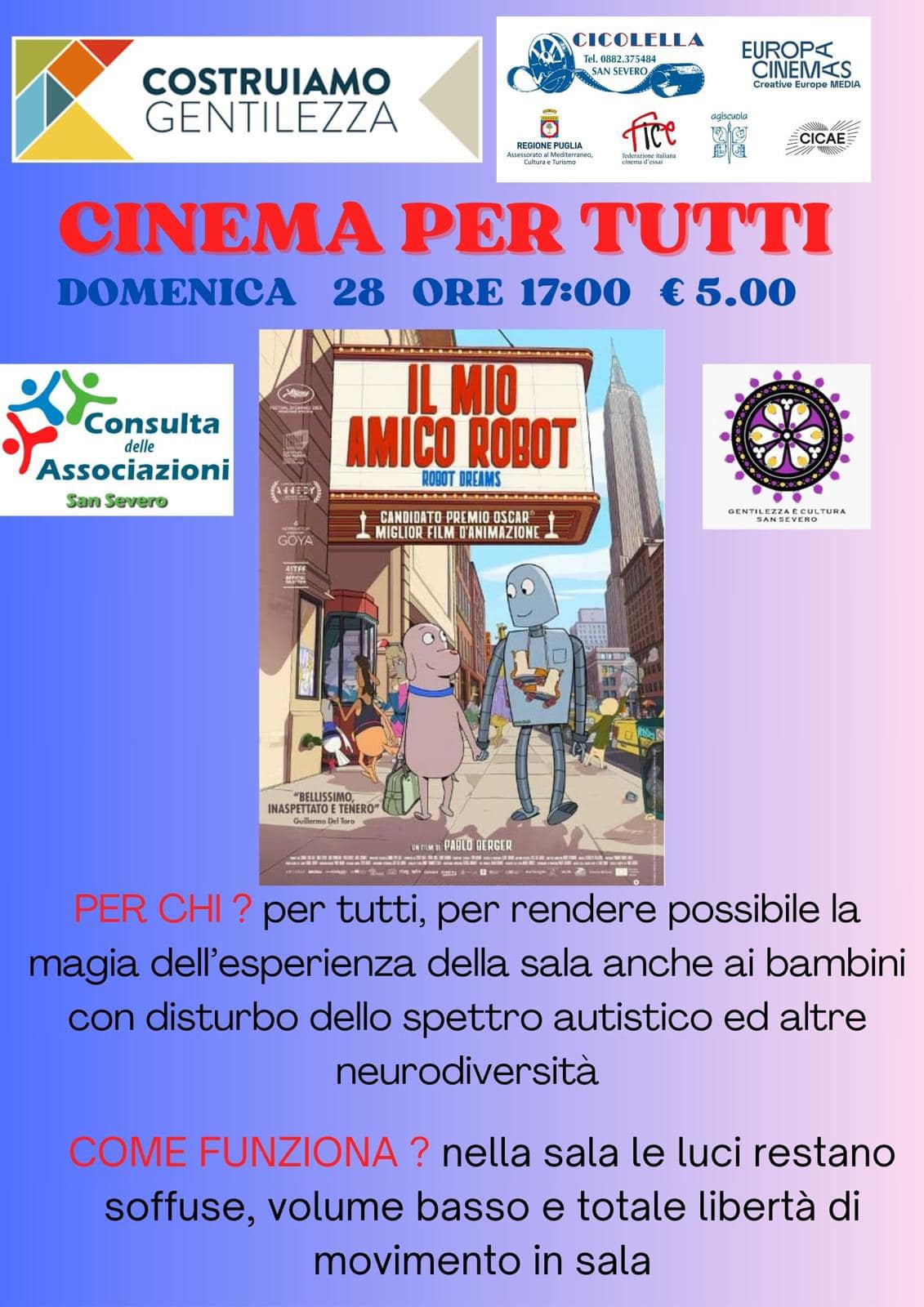 Grottaferrata, Ondata di Gentilezza: l’idea “CinemaPerTutti” si estende anche in Puglia a San Severo (FG)