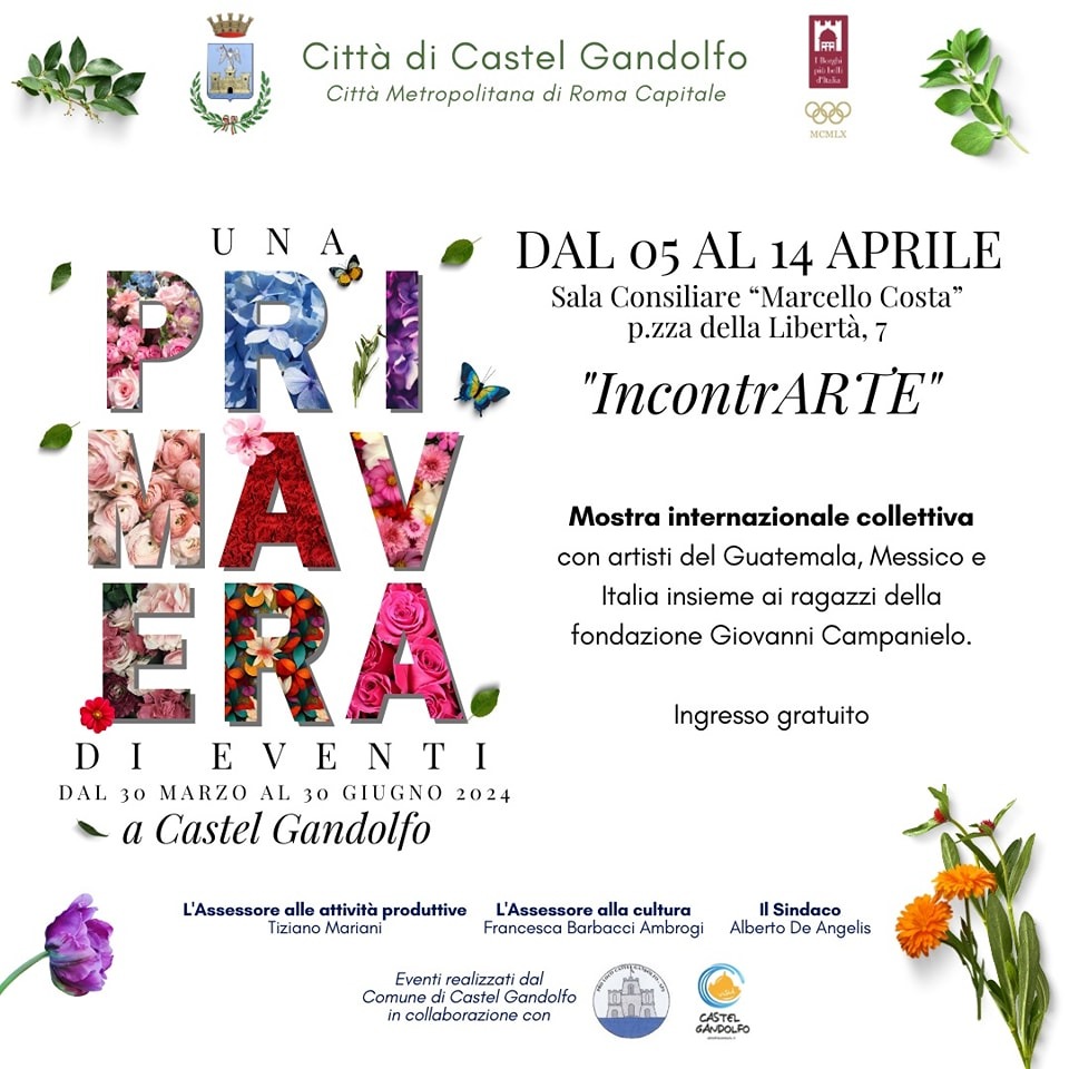 Castel Gandolfo, dal 5 al 14 aprile la mostra “IncontrArte”