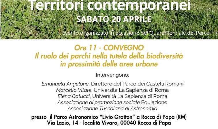 Parchi di prossimità, il nuovo convegno del Parco dei Castelli Romani