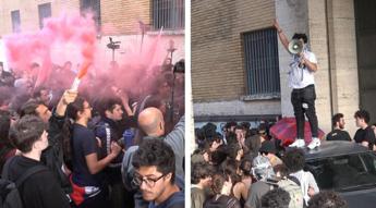 Scontri alla Sapienza, studenti assaltano Commissariato: dirigente preso a pugni – FOTOGALLERY