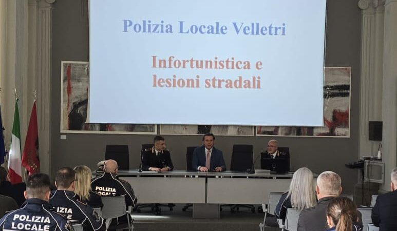 Velletri, giornata formativa per la polizia locale sugli incidenti stradali