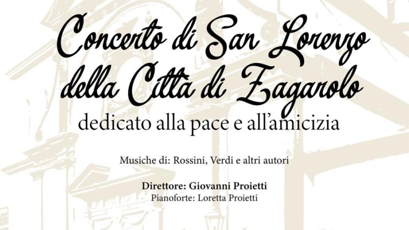 Zagarolo, appuntamento il 4 maggio per il concerto di San Lorenzo