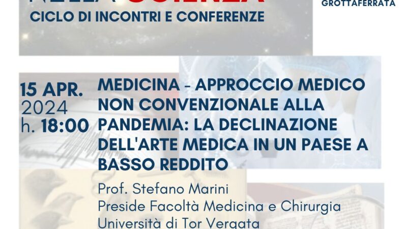 Grottaferrata, “Metodo e Metodi della Scienza”: nuovo incontro lunedì 15 aprile