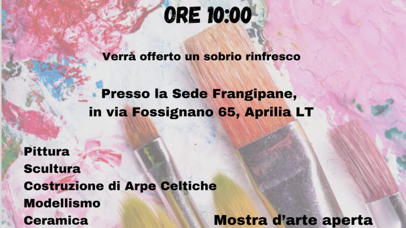 Aprilia, Inaugurazione dell’evento “Fossignano Mostra la sua Creatività”