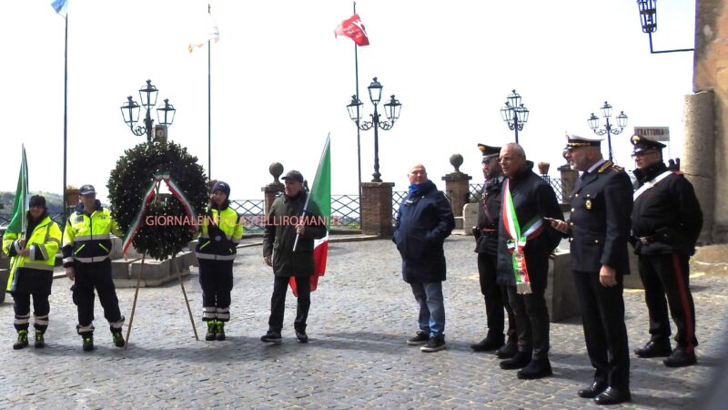 Nemi, Festa della Liberazione “gelida” a causa del gran freddo, ma “calda” dal punto di vista della partecipazione