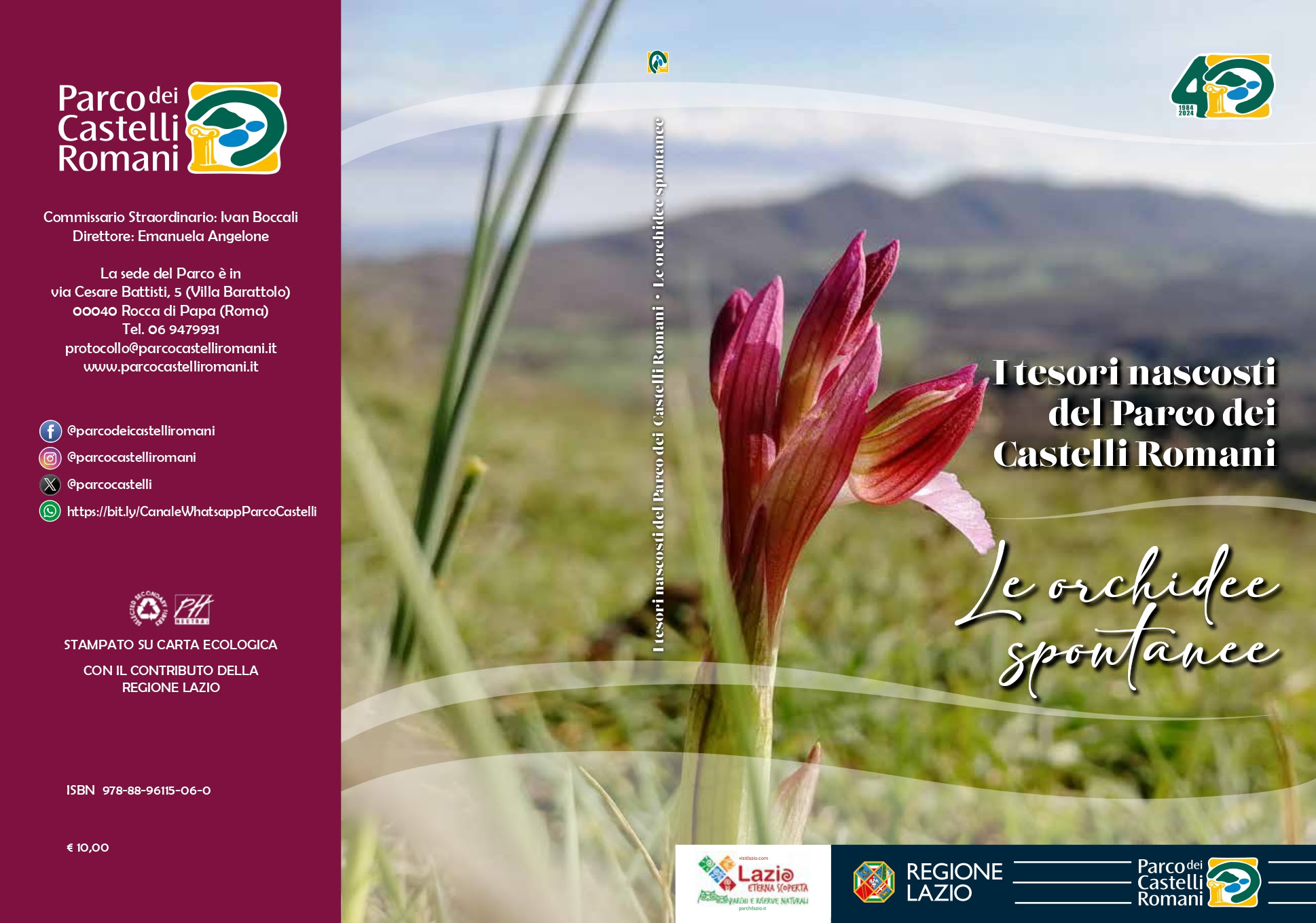 Parco dei Castelli Romani, il libro sulle Orchidee spontanee