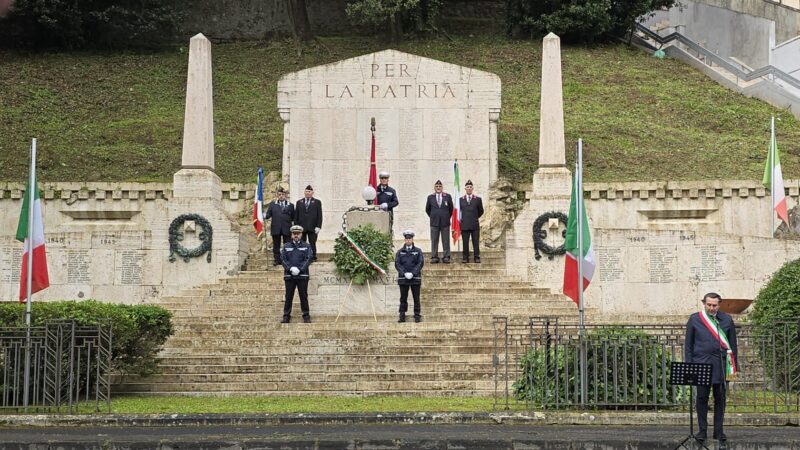 Velletri, la celebrazione per la Giornata della Liberazione in piazza Garibaldi