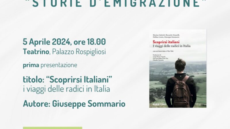 Zagarolo, “Venerdì Letterari”: venerdì 5 aprile  presentazione di due libri dell’autore Giuseppe Sommario