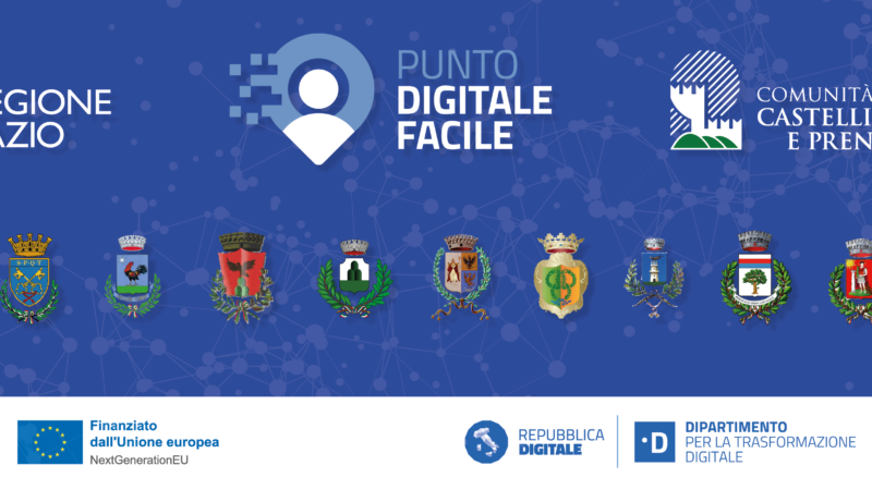 Comunità Montana Castelli Romani e Prenestini, al via lunedì 6 maggio i Centri di Facilitazione Digitale dei 12 enti coinvolti dal progetto