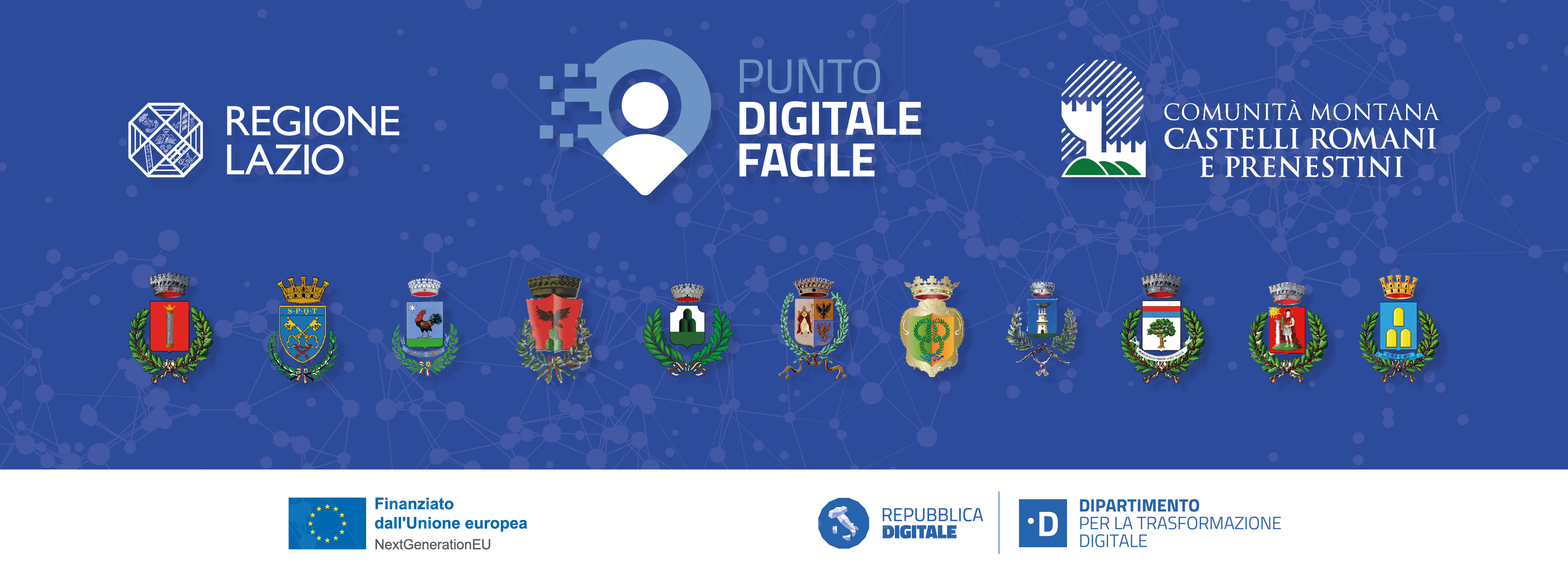 Comunità Montana Castelli Romani e Prenestini, al via lunedì 6 maggio i Centri di Facilitazione Digitale dei 12 enti coinvolti dal progetto