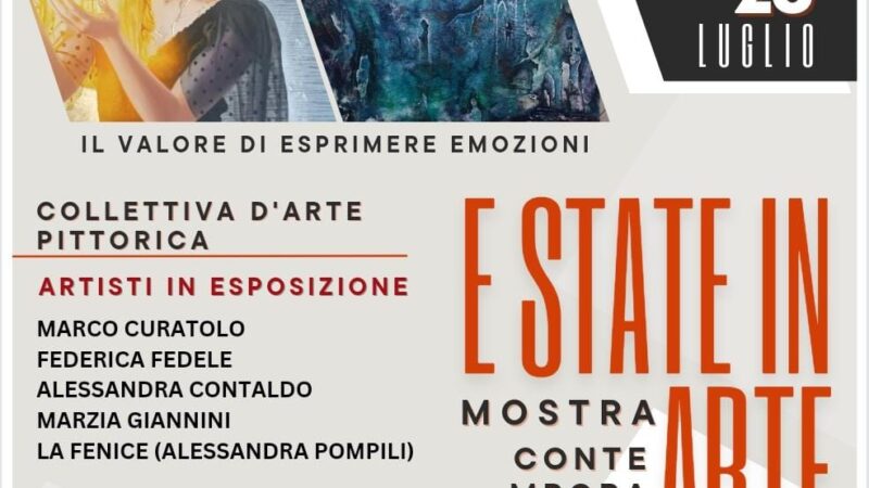 Frascati, straordinaria Mostra di ben 5 artisti alle Scuderie Aldobrandini. Dal 26 al 28 Luglio