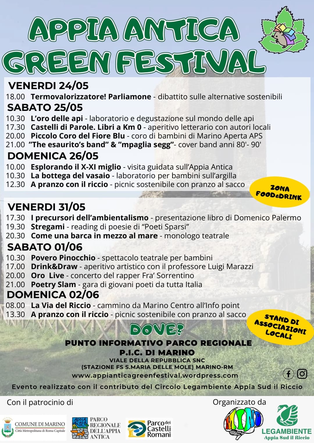 Santa Maria delle Mole (Marino), Appia Antica Green Festival: cultura e sostenibilità