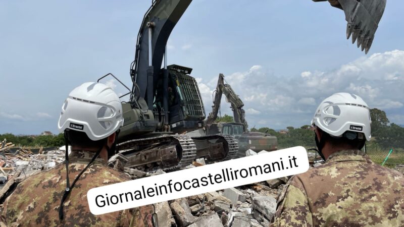 Ardea, demoliti 10 edifici abusivi alle Salzare: abitazioni occupate da molti anni